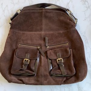 Cole Haan suede satchel